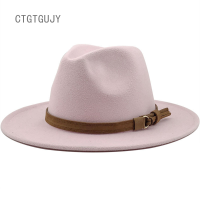 ราคา CTGTหมวกสักหลาดคลาสสิกปีกกว้างหมวกแก๊งส์เตอร์ผู้ชายผู้หญิงวินเทจสักหลาดหมวกปานามา (4216220899)