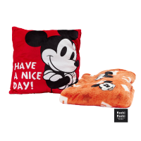 ราคา Moshi Moshi หมอนผ้าห่ม หมอนผ้าห่มขนาดพกพา ลาย Mickey Mouse ลิขสิทธิ์แท้ รุ่น 6100004192 4193 (21412492714)