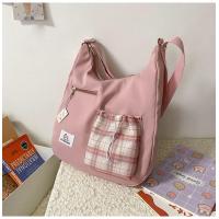 ราคา GUCSELECTED B1726 กระเป๋าสะพายข้างป้าย KAI BO BAG ช่องใสของลายสก็อต ใบใหญ่ ไม่มีพวงกุญแจแถมนะคะ (11010914721)