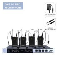 ราคา XGES ไมค์ ลอย ไร้ สาย ไมโครโฟนชุดหูฟัง uhf ไมค์ลอยคู่ ไมค์ลอยราคาถูก ไมค์ลอยไร้สาย 2 4 ตัว มือถือหนึ่งระดับเสียงการปรับความถี่ของเสียง (20919068327)