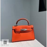 ราคา กระเป๋าสะพายkl mini อะไหล่เงิน หนังเรียบepsom 18cm 7 (20805561637)