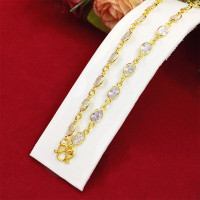 ราคา สร้อยคอทองพลอยเม็ดแตง นพเก้า ไพลิน ทับทิม โกเมน มกรกต ความยาว 24 นิ้ว สร้อยคอพลอย สร้อยคอทองไมครอน ทองชุบ ฟรีถุงกำมะหยี่ (15894760449)