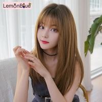 ราคา วิกผมผู้หญิง ยาวตรง วิกผมแฟชั่น ฟูธรรมชาติ ผมยาวแท้ 100 วิกผมยาวชิ้นยาว (7972439545)