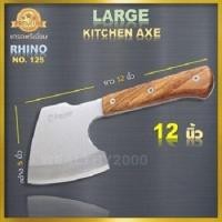 ราคา Kitchen Axes Rhino No 124์ No 125 ขวานทำครัว ขวานสำหรับทำอาหาร เกรดพรีเมี่ยม งานคุณภาพจากไรโน่ ด้ามไม้แท้ สีสัน สวยงาม ทำด้วยเหล็กสแตนเลส มี 2 รุ่นให้เลือก (21363127998)