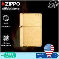 ราคา Zippo Vintage Series Repli ca with Slashes Brushed Brass Lighter Zippo 240ทองเหลืองขัดเงา ไฟแช็กไม่มีเชื้อเพลิงภายใน (12178804513)