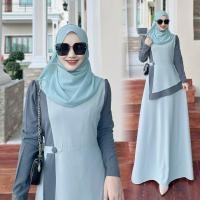 ราคา เดรสมุสลิม ชุดมุสลิม เดรสอิสลาม ชุดออกงานอิสลาม (21311659017)