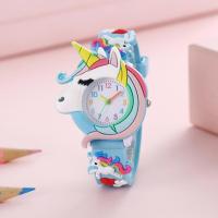 ราคา นาฬิกาซิลิโคนรูปม้าโพนี่สำหรับเด็กสไตล์ยูนิคอร์นนาฬิกาควอตซ์น่ารัก (20850226384)