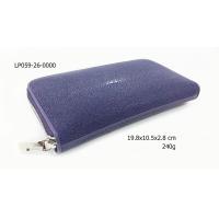 ราคา sale SS กระเป๋าสตางค์ซิปรอบหนังขัดมัน หนังปลากระเบนแท้ สีพื้น (2552896973)