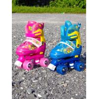 ราคา รองเท้าสเก็ต โรลเลอร์สเกต Rollerskate สำหรับเด็กหญิงและชาย รุ่น 2 ล้อคู่ ปรับขนาดไซส์ได้4ระดับ 2สี 2ไซส์ ล้อ PU อย่างดี มีไฟ (3370914572)