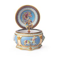 ราคา Luminous Carousel Music Box สีสันสดใส Merry Go Round Wind Up ดนตรีหมุนม้าวันเกิดครบรอบเทศกาลของขวัญสำหรับแฟนเด็กภรรยาเพื่อน Canon (15792128369)