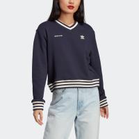 ราคา adidas ไลฟ์สไตล์ เสื้อกันหนาวคอวี Sporty Rich ผู้หญิง สีน้ำเงิน IN5246 (21409864926)