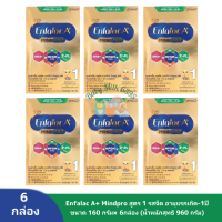 ราคา ชุด 6 กล่อง นมผงเด็ก Enfalac A mind pro เอนฟาแลค เอ พลัส นมผงสูตร 1 กล่อง ขนาด 160 กรัม ขนาดทดลอง นมเอนฟาแลค 1 (16897686425)