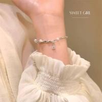 ราคา GLAMOR สร้อยข้อมือมุก Sweet Girl สร้อยข้อมือเงินแท้925 กําไลข้อมือมุก กำไลข้อมือเงินแท้ กำไลไข่มุกขาว ของขวัญ Valentine (21414565081)
