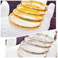 ราคา กำไลเกลี้ยง ชุบทอง18k ทองไมครอน มี sizeให้เลือก (12458865601)