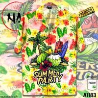 ราคา เสื้อฮาวาย ฮาวายมะพร้าวดอกชบา A1183 ผ้าไหมอิตาลีแท้ (21418011616)