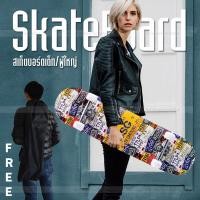 ราคา แฟชั่นสเก็ตบอร์ด สเก็ตบอร์ด 80cm สเก็ตบอร์ด 4 ล้อ แข็งแรง ล้อPU กระพริบ ยืดหยุ่นสูงทนต่อการสึกหรอ5A สเก็ตบอร์ดแฟชั่น ฟรี กระเป๋าสเก็ตบอร์ด (3865558857)