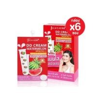 ราคา ยกกล่อง 6 ซอง แพ็คเกจใหม่ล่าสุด dd แตงโม จุฬาเฮิร์บ ดีดี ครีมแตงโม DD CREAM WATERMELON SPF50 PA (21408558990)