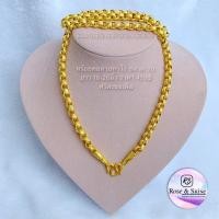 ราคา สร้อยคอทองเหมือนแท้ 3บ ลายทาโร่ 3 บาท สร้อยทองชุบ สร้อยทองเคลือบแก้ว สร้อคอหนัก3ยาท สร้อยทองปลอม สร้อบคอ สร้อยหนัก3บาท Rose Shine หนัก3บาท (18045843022)