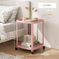 ราคา โต๊ะข้างเตียง ข้างโซฟา มีชั้นวางของ มีล้อ มี 2 รุ่น 1707 919 (20794438504)