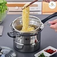 ราคา Daisy coco หม้อนึ่งไอน้ำ หม้อทอด หม้อต้ม หม้ออเนกประสงค์ หม้อนึ่งสแตนเลส 22 cm 1ชุดมี4ชิ้น (1137608104)