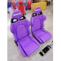 ราคา เบาะ บายวอก้า หนัง สีม่วงทั้งตัว พร้อมรางเลื่อนเบาะฟรีไซน์ 1คู่ (6324258699)
