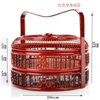 ราคา ผลิตภัณฑ์ไม้ไผ่ตะกร้าขนมไหว้พระจันทร์ตะกร้าใส่ของกล่องของขวัญงานแต่งงานตะกร้าไม้ไผ่หลายชั้นสำหรับส่งอาหารตะกร้าไม้ไผ่กล่องใส่อาหารแบบโบราณสีแดง (20697259145)