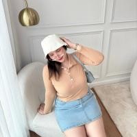 ราคา Hoshi Polo โฮชิ โปโลแขนยาวครอป เสื้อโปโล สาวอวบอ้วน Geebeety (21297669210)