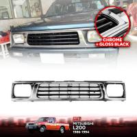 ราคา กระจังหน้า หน้ากระจัง พร้อมกรอบไฟหน้า รุ่น มิตซูบิชิ ไซโคลน MITSUBISHI CYCLONE L200 ปี 1989 1994 สีโครเมี่ยม 1 ชิ้น (19625085266)