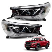 ราคา ไฟหน้า ไฟหน้าแต่ง ไฟวิ่ง LED ข้างซ้าย ขวา สีเลนส์ใส สำหรับ Toyota Hilux Revo Rocco Z Edition ปี 2015 2020 (16111095784)