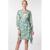 ราคา ESPADA เดรสทรงไขว้ทับลายฟลอรัล ผู้หญิง สีเขียว Floral Print Wrap Dress 04769 (21410266843)