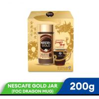 ราคา Nescafe Gold Jar Nescafe gold gift set เนสกาแฟโกลด์ 200 กรัม Free แก้วเนสกาแฟ ปีมังกร lmited edition Nescafe gold gift set (21376326507)