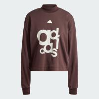 ราคา adidas ไลฟ์สไตล์ เสื้อวอร์มผ้าเฟรนช์เทอร์รีย์พิมพ์ลายทรงหลวม ผู้หญิง สีน้ำตาล IS4298 (20805858156)