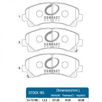 ราคา COMPACT DURAMAX ผ้าเบรคหน้า ISUZU D MAX ปี2012 2019 D MAX GOLD SERIES ปี2007 2011 MU X ปี2014 2019 CHEV COROLADO DRX 721 (20221413521)