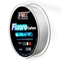 ราคา สายเอ็นตกปลาเคลือบฟลูออโรคาร์บอน ftk 100เมตรสายนำคาร์บอนไฟเบอร์4 14LB 34 32LB (21170731614)
