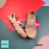 ราคา Monobo รองเท้าคัชชูยางแบบสวม รุ่น Nicky 5 8 (1294894897)