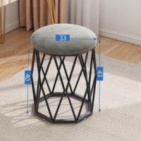 ราคา เก้าอี้นั่งแต่งหน้า โต๊ะเครื่องแป้ง แบบเหลี่ยม โครงเหล็กสีทองสีดำ BB992 เก้าอี้นั่ง (21356164082)