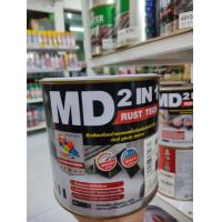 ราคา สีทับหน้า รองพื้นกันสนิม2in1 ด้าน M818 เป็ดหงส์ 1 4GL (20576311489)