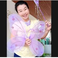 ราคา set 3 ชิ้น เด็ก 3 6 ปี ปีกผีเสื้อ ผ้าใยบัว 36 x 46 c m ที่คาดผม คฑานางฟ้า ปีกนางฟ้า ปีกเทวดา ปีกผ้าใยบัว ปีก ผ้าใยบัว นางฟ้า แฟนซี angel butterfly wing (13245361619)