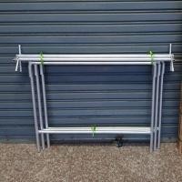 ราคา แผงขายของ ไม่รวมไม้ไผ่ สูง60ซม แผงเหล็กขายของ โต๊ะวางของ แผงขายของ แผงตลาดนัด โต๊ะวางขายของ โต๊ะแคร่ไม้ไผ่ แผงขายของตลาด โต๊ะตลาดนัด (2286680505)