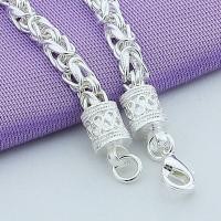 ราคา Hot Sale 925 Sterling Silver Jewelry Chain Bracelet For Women Silver Hand Chain Bracelet Men (16678911289)