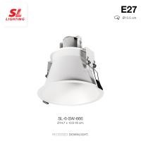 ราคา SL LIGHTING Recessed Downlight โคมไฟดาวน์ไลท์ฝังฝ้า PAR30 ขั้ว E27 รุ่น 6 666 มี 2 สีให้เลือก (1343344204)
