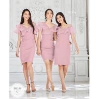 ราคา ML536 เดรสออกงาน เพื่อนเจ้าสาว ผ้าซาร่าเนื้อเงา แต่งระบายไหล่ด้วยผ้าแก้ว งานซิปหลัง พร้อมส่ง ขนาด รอบอก 32 34 รอบเอว 25 29 สะโพก 36 38 ยาว 41 สี ครีม ฟ้า ชมพู โอรส น้ำตาล เทา เขียว แดงเลือดหมู กรมท่า 