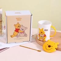 ราคา Disney Anime การ์ตูนหมีพูเซรามิคแก้ว500ML แก้วกาแฟเซรามิคถ้วย Drinkware ของขวัญถ้วยกล่อง (20647739318)