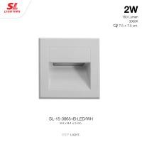 ราคา SL LIGHTING โคมไฟ LED สำหรับติดขั้นบันได รุ่น SL 15 3865 B ดำขาว (18666635347)