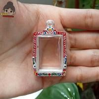 ราคา กรอบพระเงินผสม กรอบพระสมเด็จเล็ก ใส่หลวงพ่อกวย รุ่นแหวกม่าน กว้าง2 2 สูง3 2ซม ขนาดจอกระจก (20121186844)