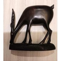 ราคา กวาง ไม้แกะสลัก สีโอ๊ก เรียบมัน ของประดับตกแต่งบ้าน ของสะสม vintage (20899262829)