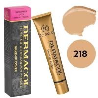 ราคา DERMACOL ครีมรองพื้น เดอร์มาคอล เบอร์ 218 DERMACOL FILM STUDIO BARRANDOV PRAGUE make up cover SPF30 (629044489)
