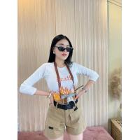 ราคา พร้อมส่ง เสื้อครอปแขนยาวไฟเดส พร้อมส่ง หลายสี (19015936866)