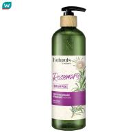 ราคา Naturals by Watsons เนเชอรัล บาย วัตสัน ทรู เนเชอรัล โรส แมรี่ แชมพู 490มล (21408884403)