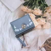 ราคา H3565 กระเป๋าสตางค์ผู้หญิง กระเป๋าสตางค์กระเป๋าสตางค์ผู้หญิงใบสั้น 3 พับ (21092547790)